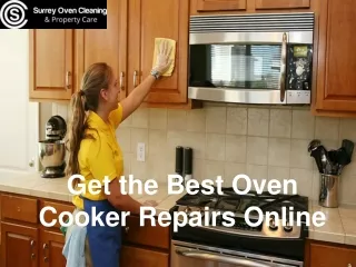 Get the Best Oven Cooker Repairs Online