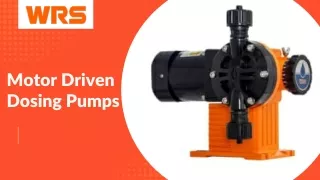 Motor Driven Dosing Pumps | WRS Dosing