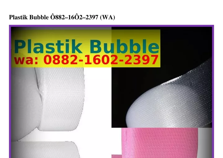 plastik bubble 882 16 2 2397 wa