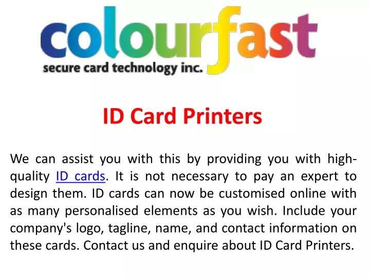 id card printers