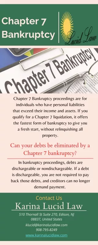Edison Chapter 7 Bankruptcy Attorney