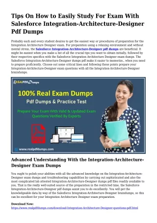Sustainable Integration-Architecture-Designer Dumps Pdf For Amazing Outcome
