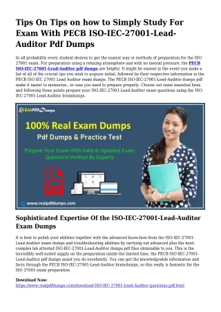 ISO-IEC-27001-Lead-Auditor Pdf Dumps The Rational Preparing Source
