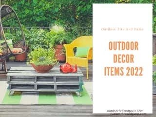 Outdoor Decor Items 2022