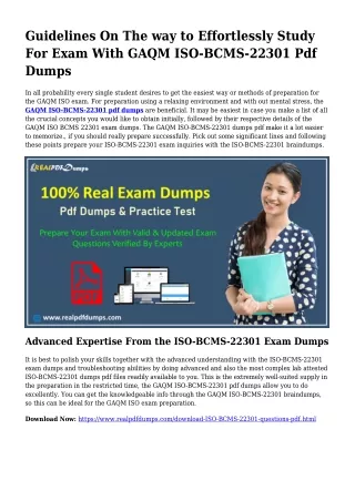 Sustainable ISO-BCMS-22301 Dumps Pdf For Wonderful Final result