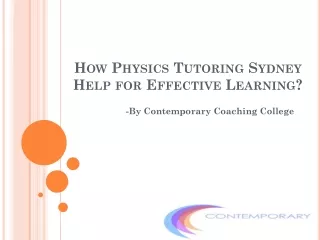 how physics tutoring sydney help for effective learning