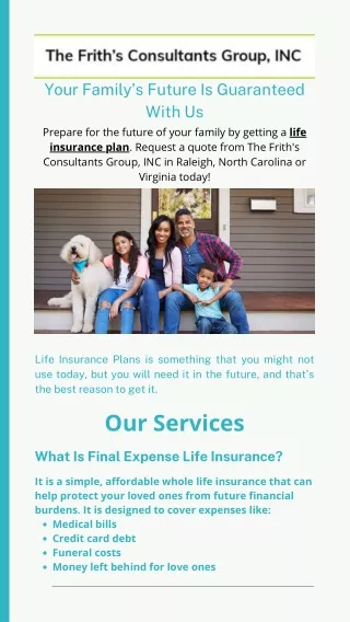 PREPARE FOR THE FUTURE OF YOUR FAMILY BY GETTING A LIFE INSURANCE PLAN| Virginia