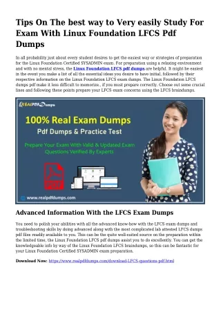 Polish Your Capabilities While using the Enable Of LFCS Pdf Dumps