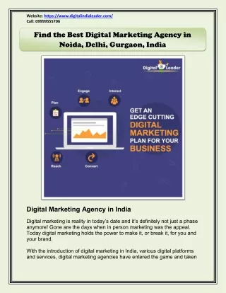 Find the Best Digital Marketing Agency in Noida, Delhi, Gurgaon, India
