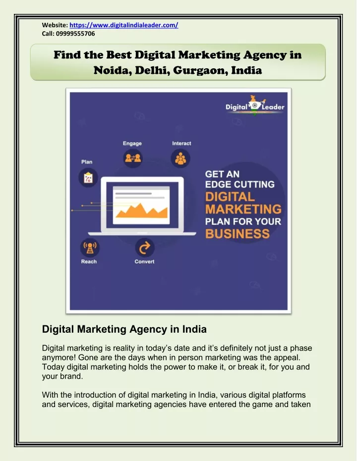 website https www digitalindialeader com call