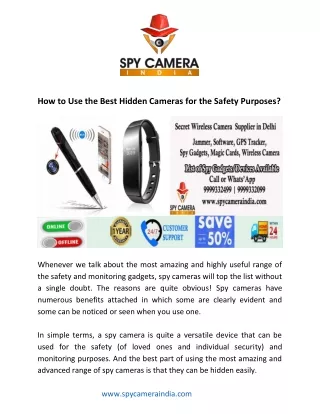 how to use the best hidden cameras for the safety