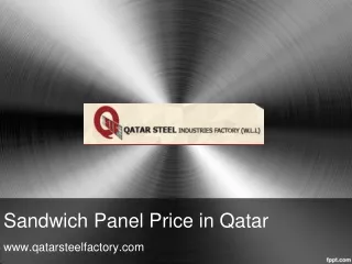 sandwich panel price in qatar