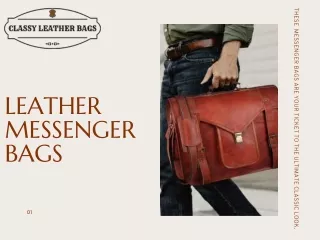 Shop our exclusive collection of Leather Messenger Bags .