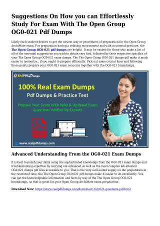 OG0-021 PDF Dumps To Resolve Preparation Troubles
