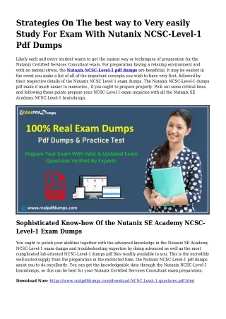 Feasible Your Preparing By means of NCSC-Level-1 Pdf Dumps