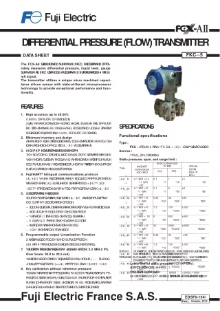 Differential Pressure (flow) Transmitter - PPT