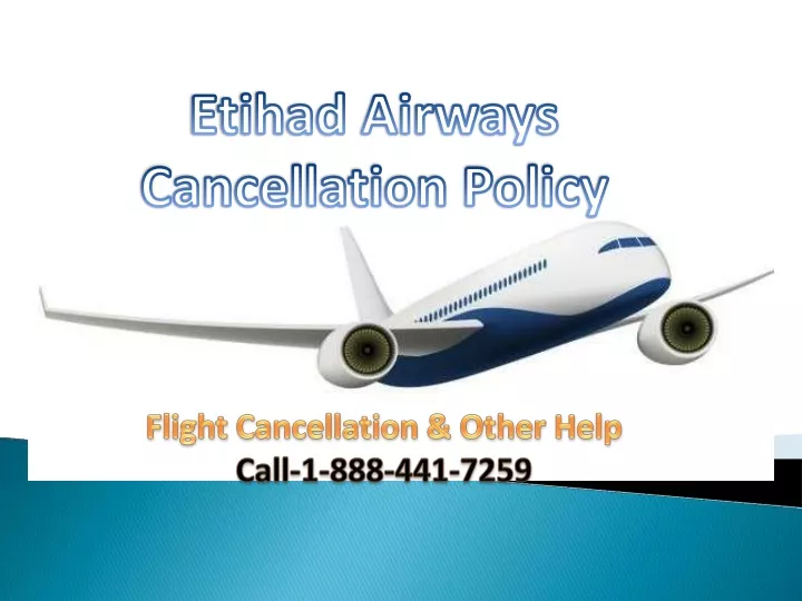 etiha d airways cancellation policy