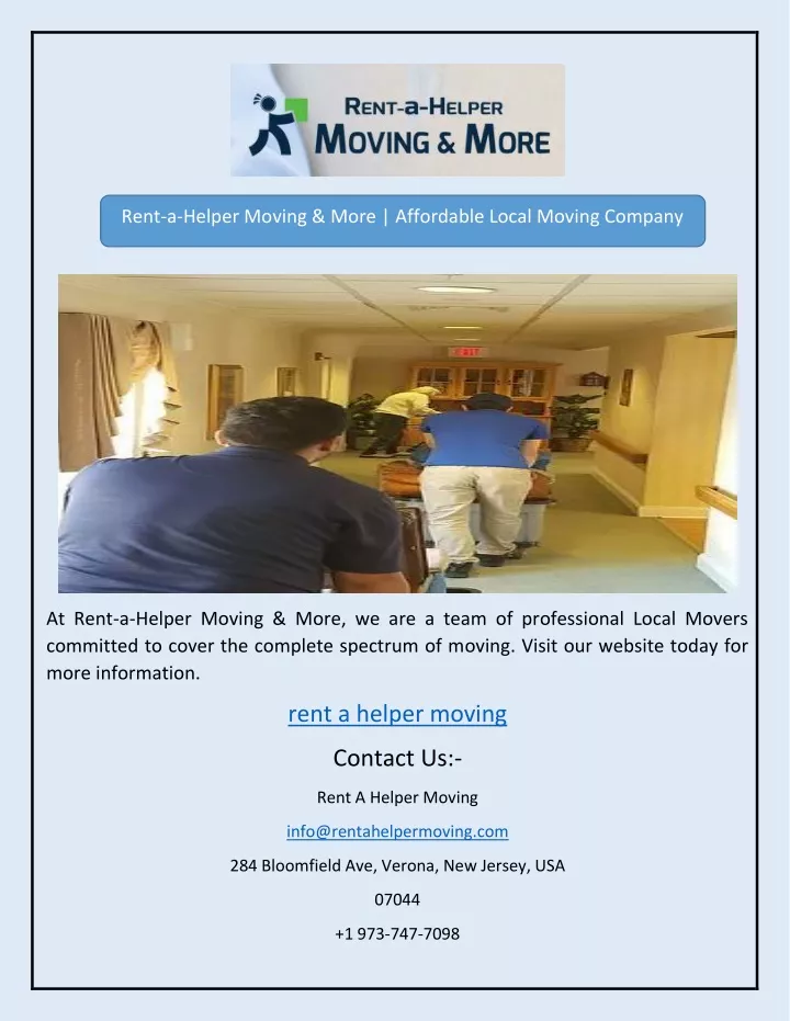 rent a helper moving more affordable local moving