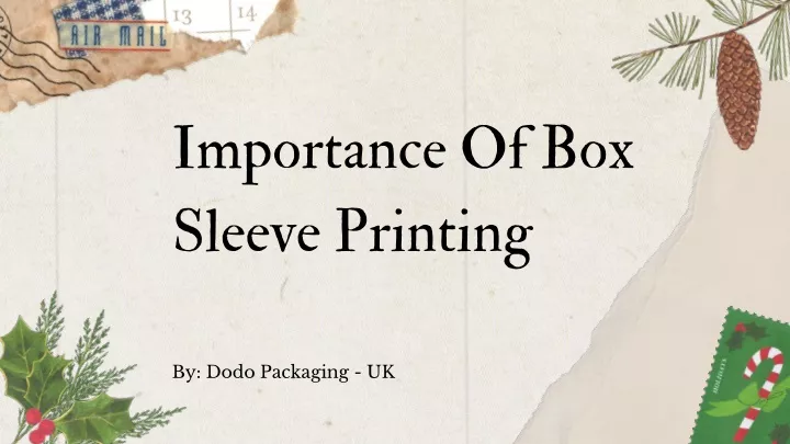 importance of box sleeve printing