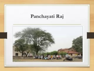 panchayati raj