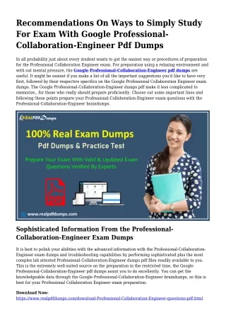Beneficial Planning Via the Help Of Professional-Collaboration-Engineer Dumps Pd