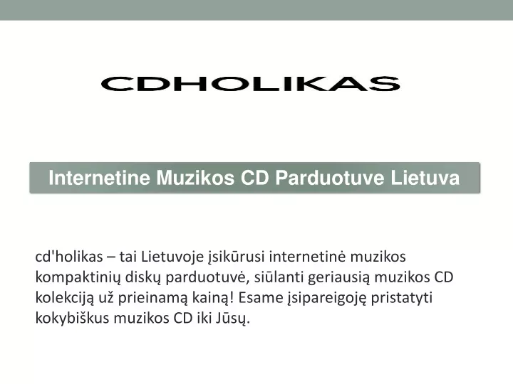 internetine muzikos cd parduotuve lietuva