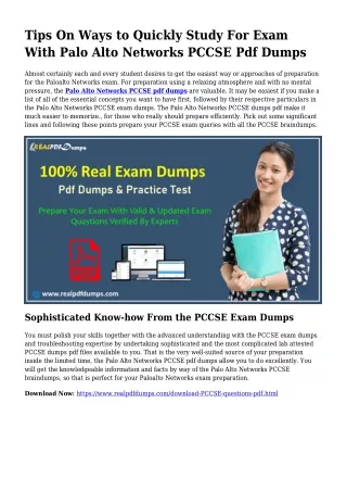 PCCSE PDF Dumps To Solve Preparing Challenges