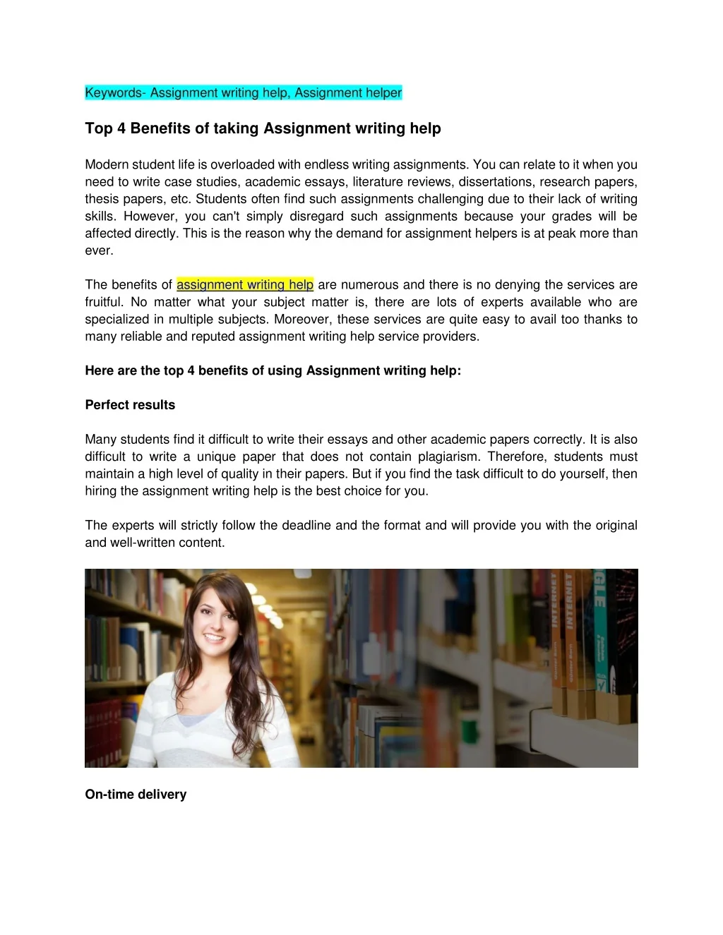 PPT - Top 4 Benefits of taking Assignment writing help PowerPoint ...