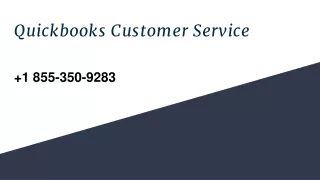 Quickbooks Customer Service  1 855-350-9283