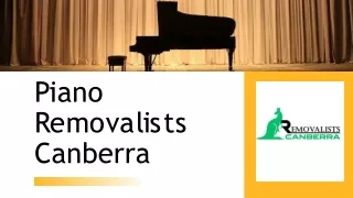 Piano Removalists Canberra