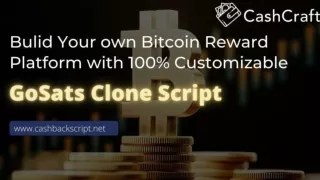 Launch a BitCoin Cashback Reward Platform Business like GoSats