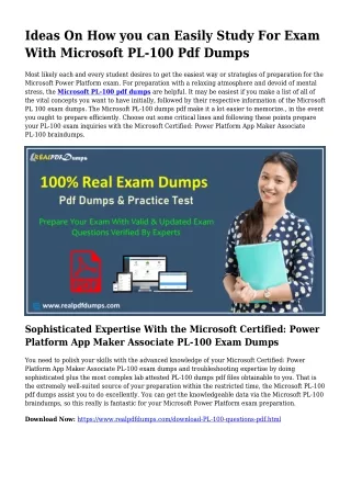 Sustainable PL-100 Dumps Pdf For Incredible Final result