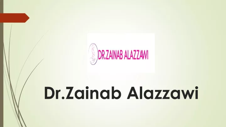 dr zainab alazzawi