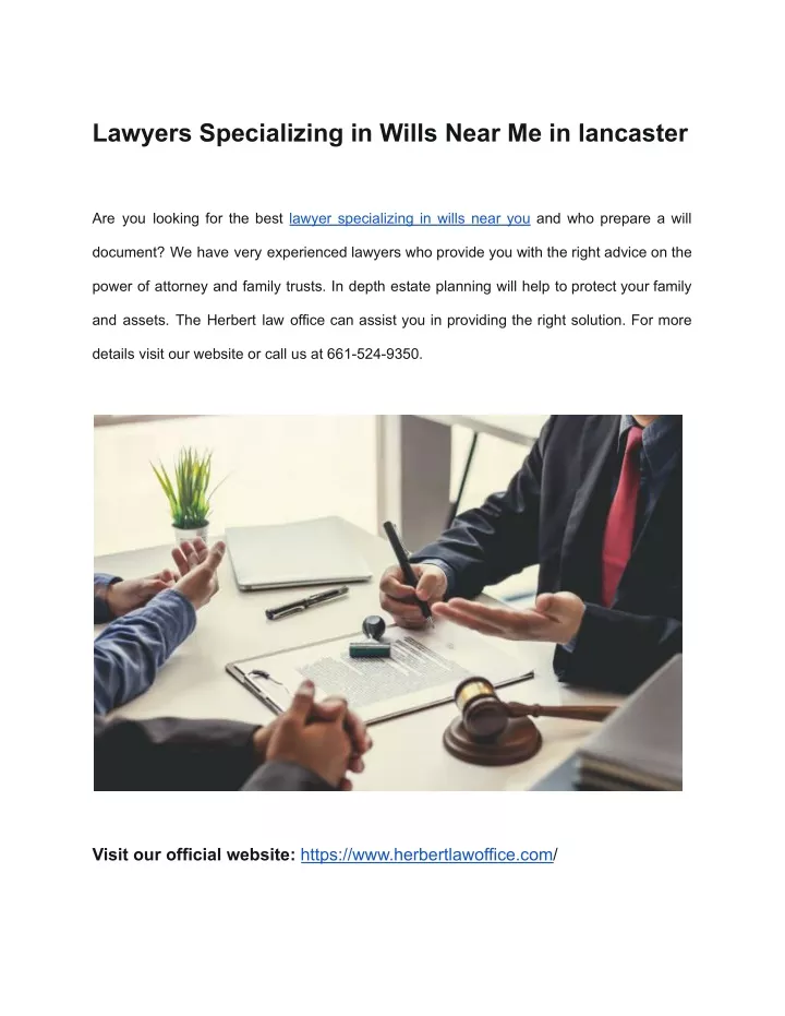 lawyers specializing in wills near me in lancaster