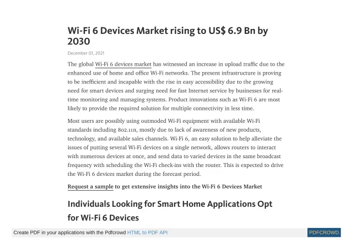 wi fi 6 devices market rising to us 6 9 bn by 2030