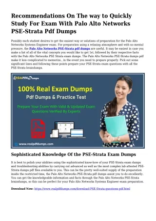 PSE-Strata PDF Dumps To Resolve Planning Troubles