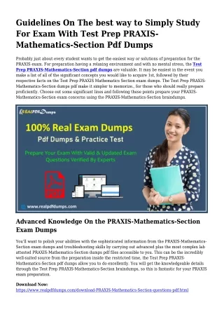 PRAXIS-Mathematics-Section Pdf Dumps The Logical Planning Resource