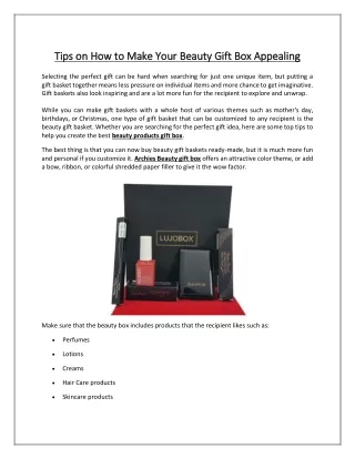 Makeup Gift Box