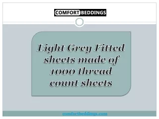 light grey fitted sheets made of 1000 thread