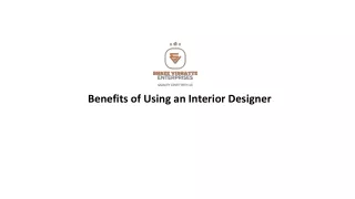 benefits of using an interior designer