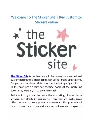 the sticker site