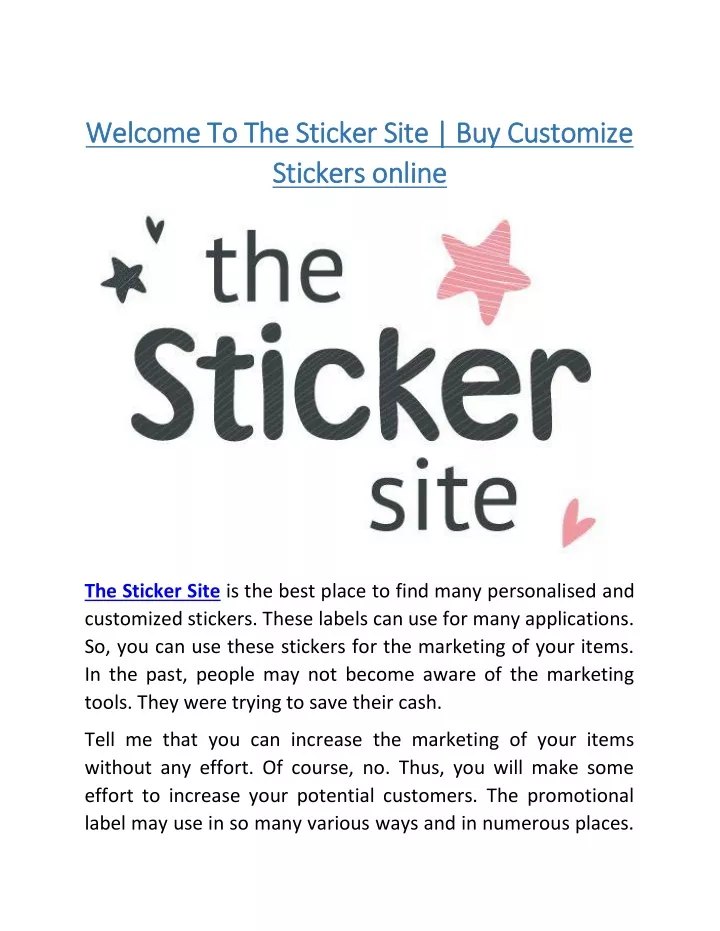 welcome to the sticker site buy customize welcome