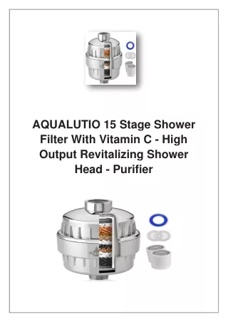 aqualutio 15 stage shower filter with vitamin