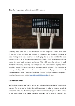 title top 4 expert approved best ableton midi