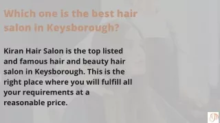 Which one is the best hair and beauty salon in Keysborough?