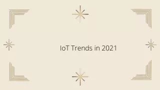 iot trends in 2021