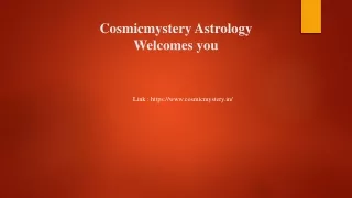 Cosmicmystery Astrology PPT