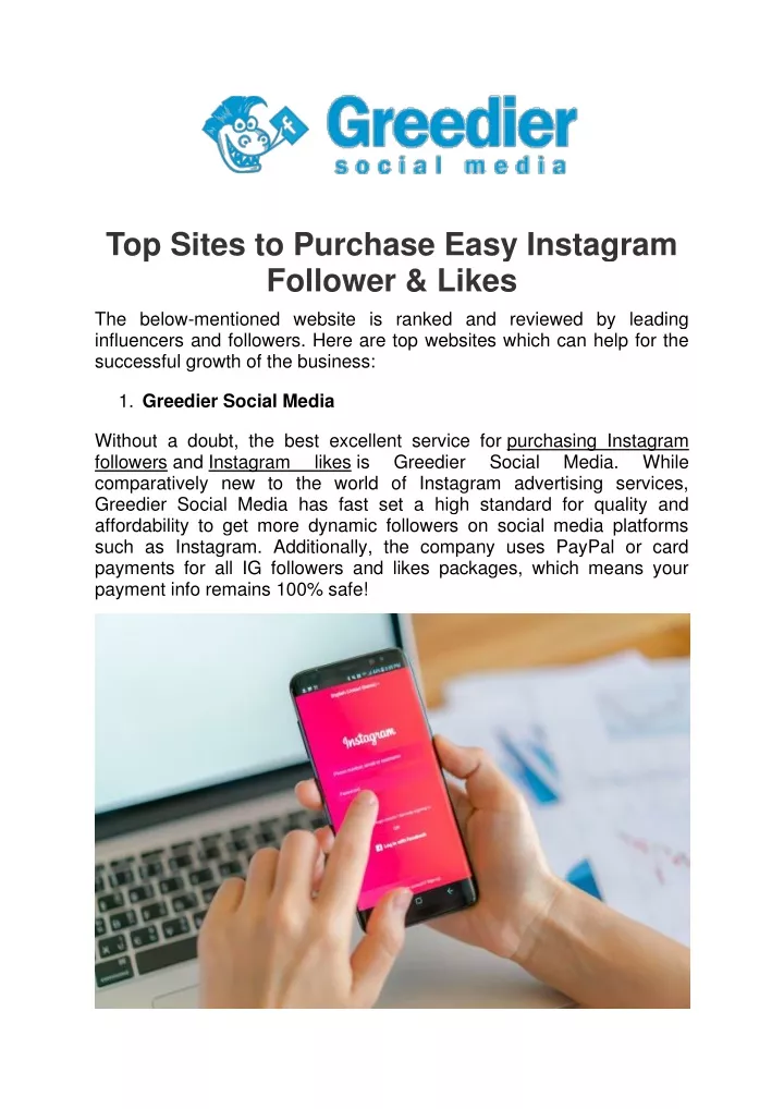 top sites to purchase easy instagram follower