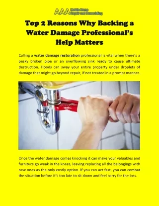 How To Get The Best Water Damage Restoration Services In Fort Worth?