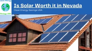 Is solar worth it in Nevada – Clean Energy Savings USA